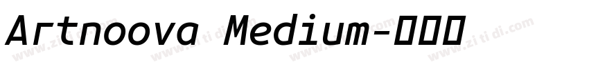 Artnoova Medium字体转换